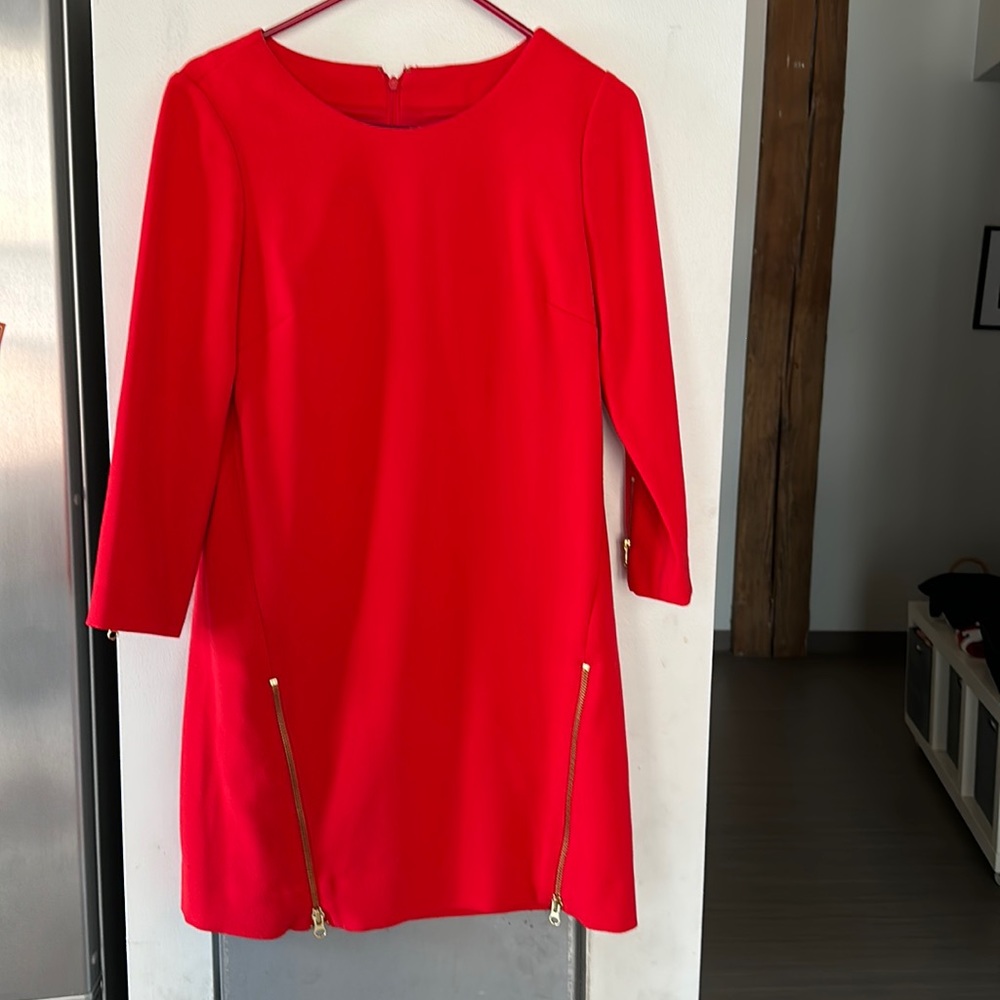 JCrew Shift Dress size 4 Red